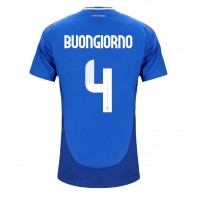 Maglia Calcio Italia Alessandro Buongiorno #4 Prima Divisa Europei 2024 Manica Corta